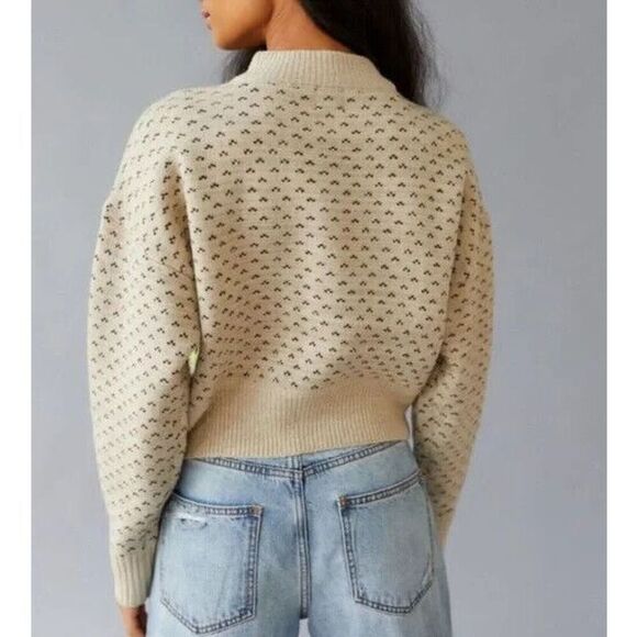BDG x Urban Outfitters Women's Sz S Neutral/Beige Jesse Half-Zip Sweater - Picture 10 of 10